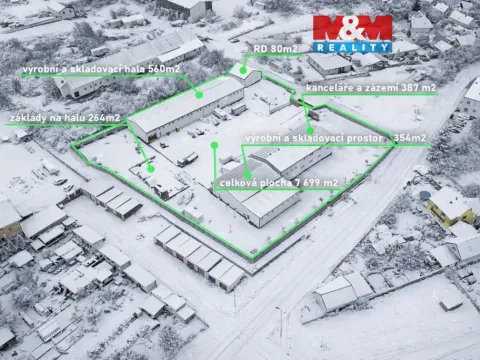 Prodej obchodního prostoru, Zbraslavice, 1381 m2