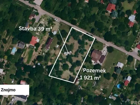 Prodej zahrady, Znojmo, 1921 m2