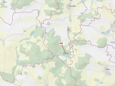 Dražba lesa, Kuřimany, 11584 m2