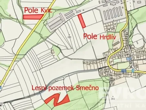 Prodej pole, Slaný - Kvíc, 17665 m2
