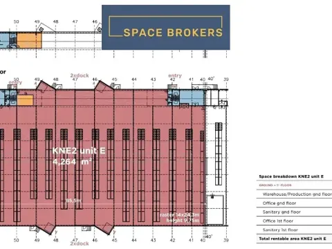 Pronájem skladu, Kněževes, 4054 m2