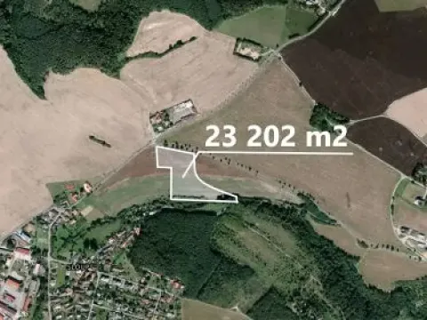 Prodej podílu pole, Davle, 7734 m2