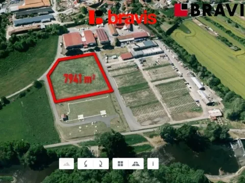 Pronájem komerčního pozemku, Brno - Přízřenice, Staré náměstí, 7941 m2