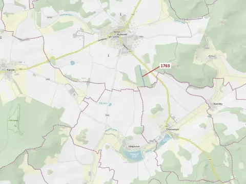 Dražba lesa, Koloveč, 7329 m2