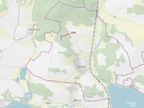 Dražba lesa, Kovčín, 3476 m2