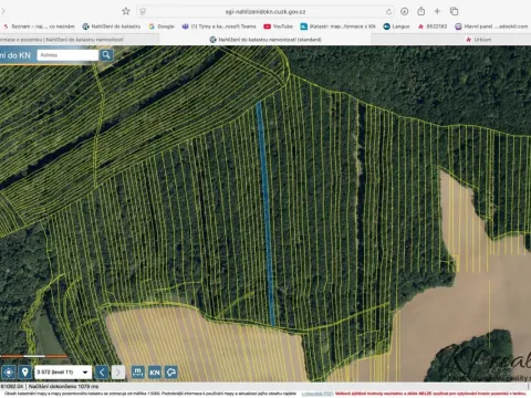 Prodej lesa, Hradčovice, 7762 m2