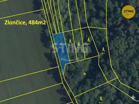 Prodej pole, Zlončice, 2380 m2