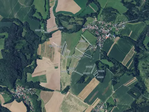 Prodej pole, Žernovník, 9268 m2