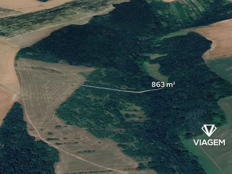 Prodej pole, Popovice, 863 m2