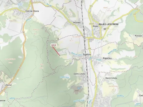 Dražba lesa, Spešov, 500 m2