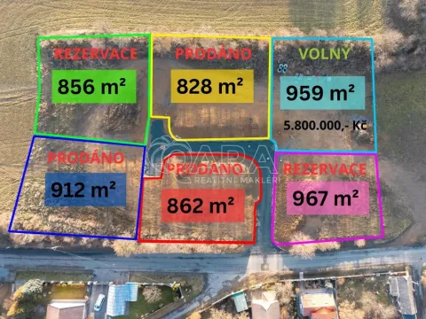 Prodej pozemku pro bydlení, Čisovice, 959 m2