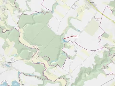 Dražba lesa, Čikov, 5885 m2