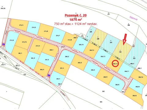 Prodej pozemku, Zruč nad Sázavou, 1874 m2
