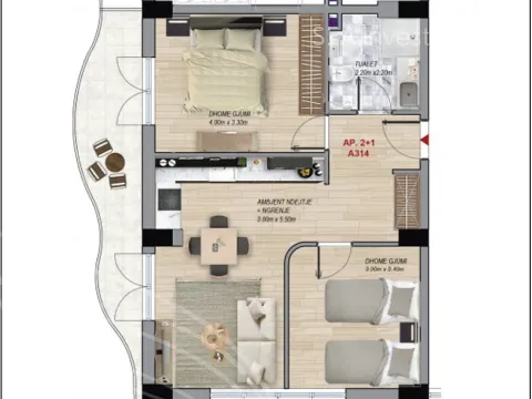 Prodej bytu 3+kk, Golem, kraj Tirana, Albánie, 95 m2
