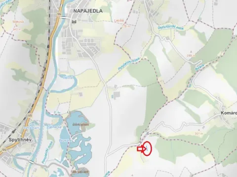 Prodej louky, Topolná, 1943 m2