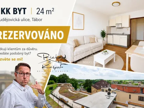 Prodej bytu 1+kk, Tábor, Budějovická, 24 m2