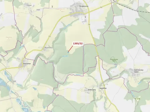 Dražba lesa, Stehlovice, 1388 m2