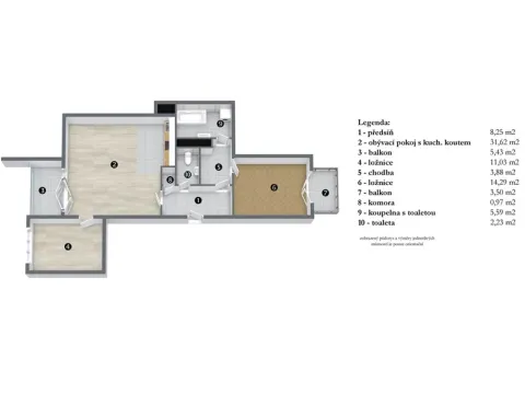 Pronájem bytu 3+kk, Praha - Dejvice, Heinemannova, 76 m2