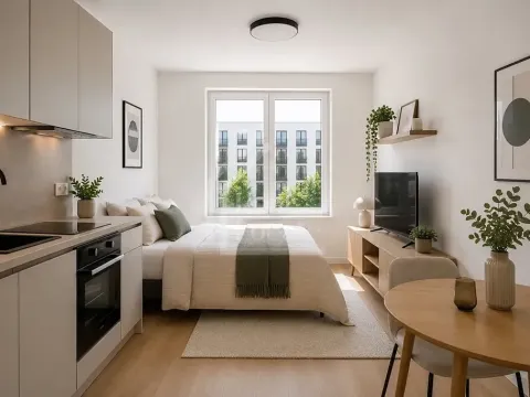 Pronájem bytu 1+kk, Praha - Strašnice, Pod Třebešínem, 38 m2