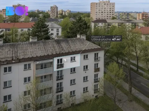 Pronájem bytu 2+1, Ostrava, Čujkovova, 47 m2