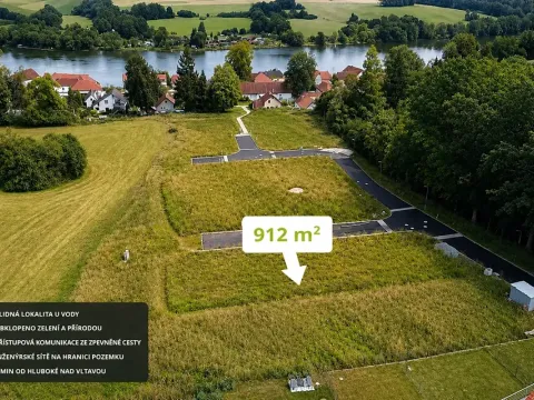 Prodej pozemku pro bydlení, Hluboká nad Vltavou, 912 m2