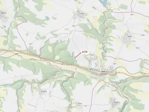 Dražba lesa, Vladislav, 1726 m2