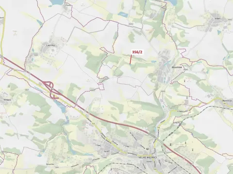 Dražba lesa, Velké Meziříčí, 1164 m2