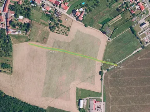 Prodej pole, Prštice, 1178 m2