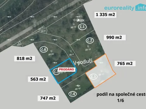 Prodej pozemku pro bydlení, Plzeň - Božkov, 765 m2